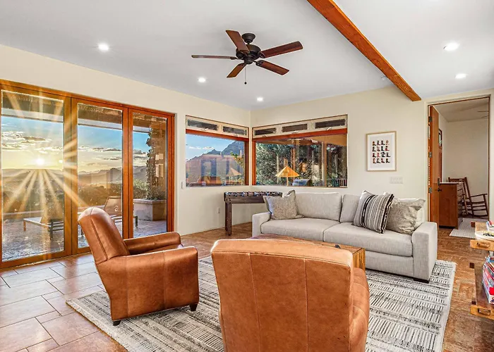 Luxury With 75' Lap Pool, Hot Tub & Breathtaking Vortex Views
