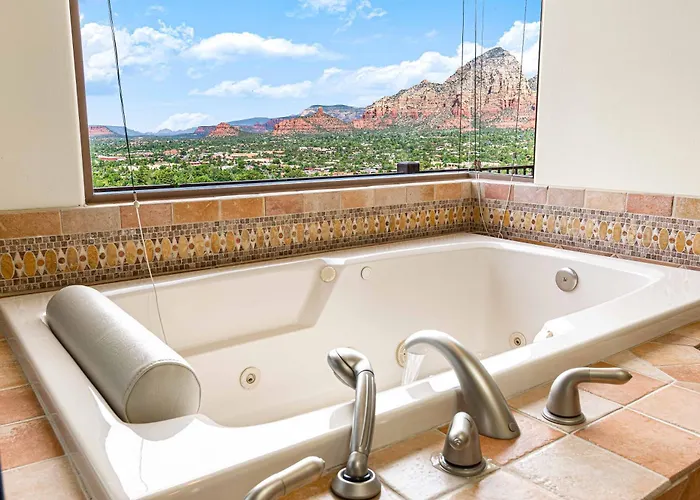 Luxury With 75' Lap Pool, Hot Tub & Breathtaking Vortex Views *
