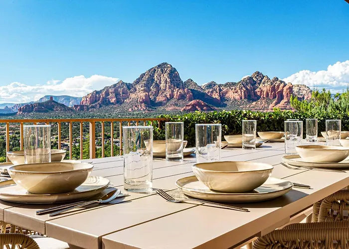 Luxury With 75' Lap Pool, Hot Tub & Breathtaking Vortex Views
