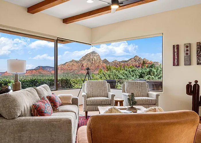 Luxury With 75' Lap Pool, Hot Tub & Breathtaking Vortex Views